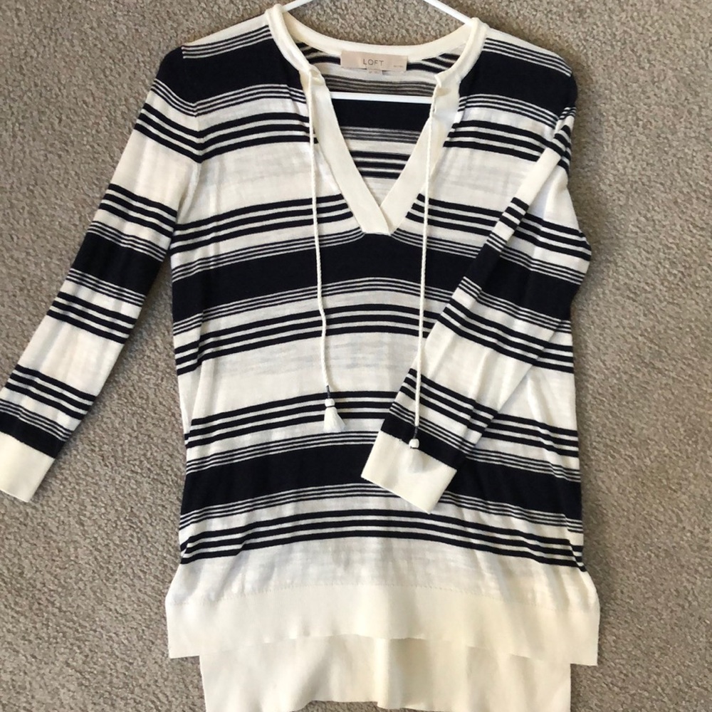 Loft blouse- navy blue